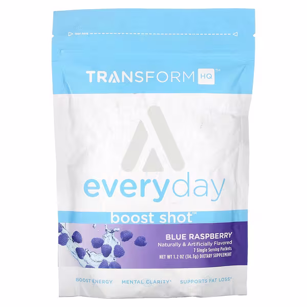 TransformHQ, Everyday, Boost Shot, Blue Raspberry, 1.2 oz (34.3 g)