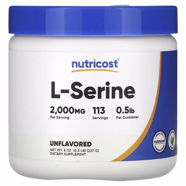 Nutricost, L-Serine Powder, Unflavored, 8 oz (227 g)