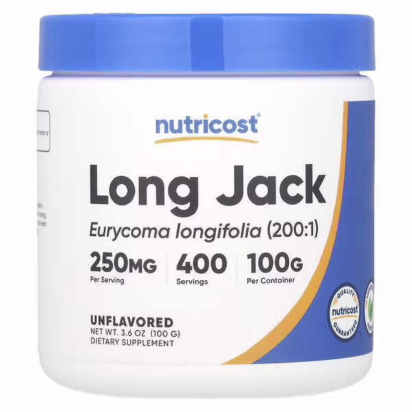 Nutricost, Long Jack, Unflavored, 3.6 oz (100 g)