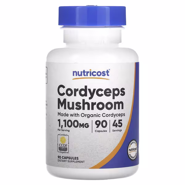 Nutricost, Cordyceps Mushroom, 90 Capsules (550 mg per Capsule)