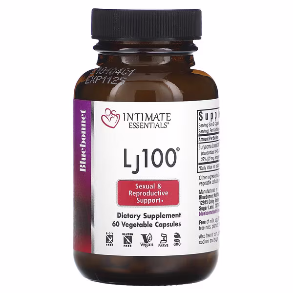 Bluebonnet Nutrition, Intimate Essentials, Lj100, 60 Vegetable Capsules (50 mg per Capsule)