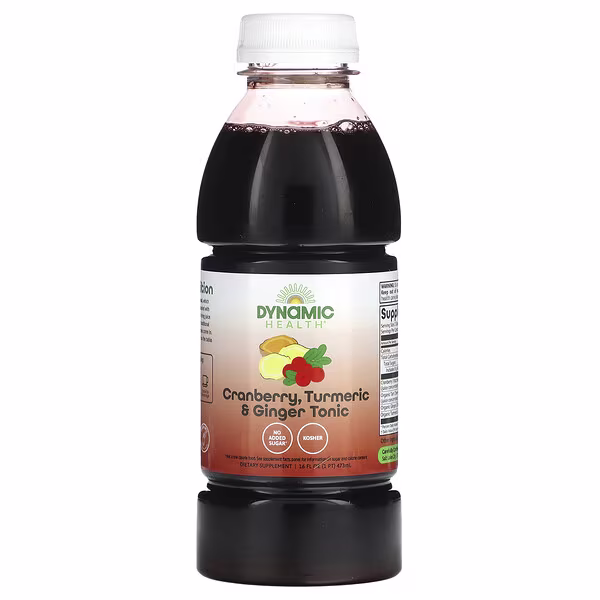 Dynamic Health, Cranberry, Turmeric & Ginger Tonic, 16 fl oz (473 ml)