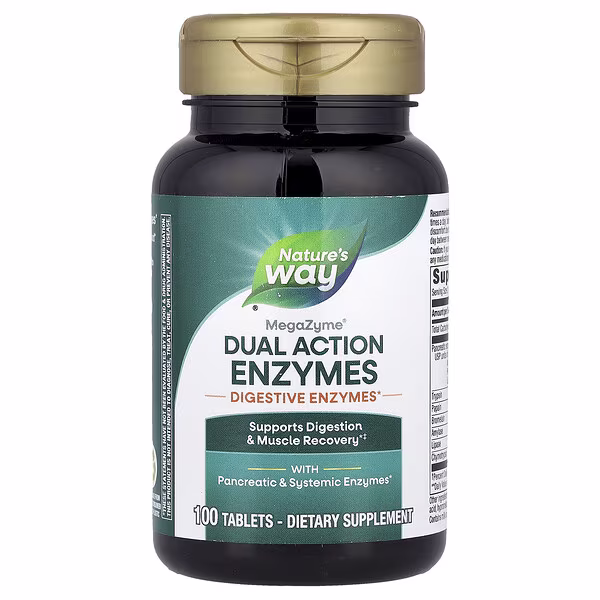 Nature's Way, MegaZyme®, Dual Action Enzymes, 100 Tablets