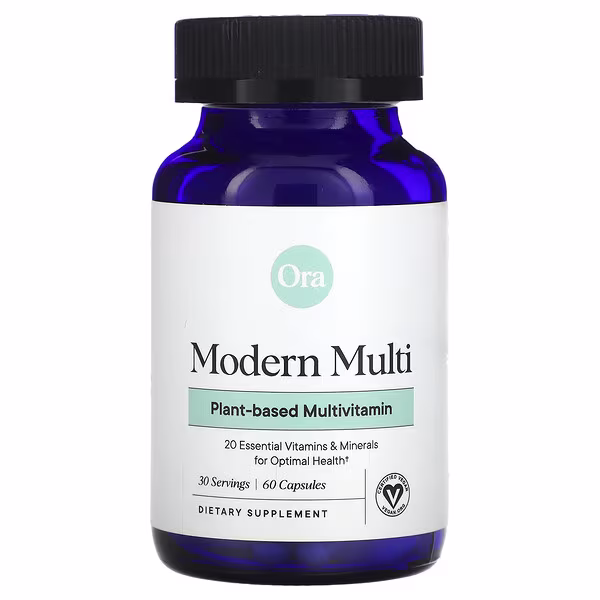 Ora, Modern Multi, Plant-Based Multivitamin, 60 Capsules