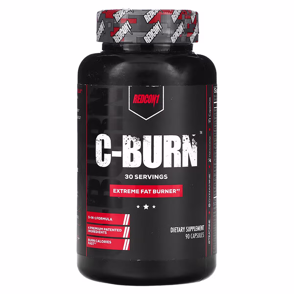 Redcon1, C-Burn, Extreme Fat Burner, 90 Capsules
