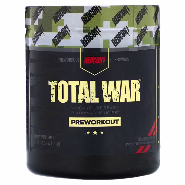 Redcon1, Total War, Preworkout, Strawberry Kiwi, 15.56 oz (441 g)