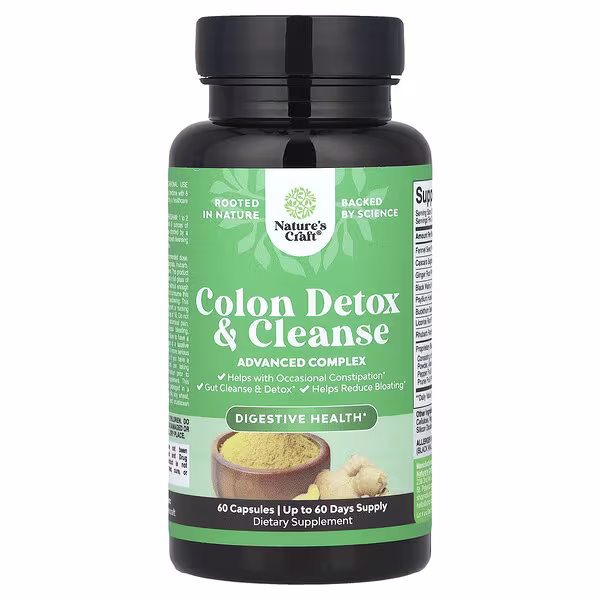Nature's Craft, Colon Detox & Cleanse, 60 Capsules