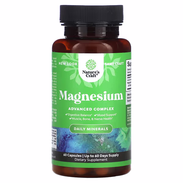 Nature's Craft, Magnesium, Advanced Complex, 500 mg, 60 Capsules