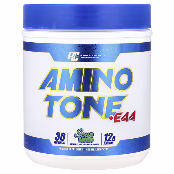 Ronnie Coleman, Signature Series, Amino Tone + EAA™, Sour Apple, 1.2 lb (540 g)