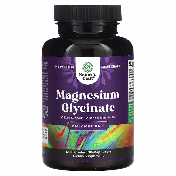 Nature's Craft, Magnesium Glycinate, 120 Capsules (100 mg per Capsule)