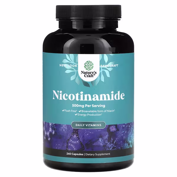 Nature's Craft, Nicotinamide, Daily Vitamins, 500 mg, 240 Capsules