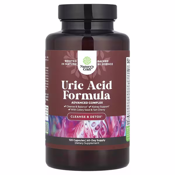 Nature's Craft, Uric Acid Formula, 120 Capsules