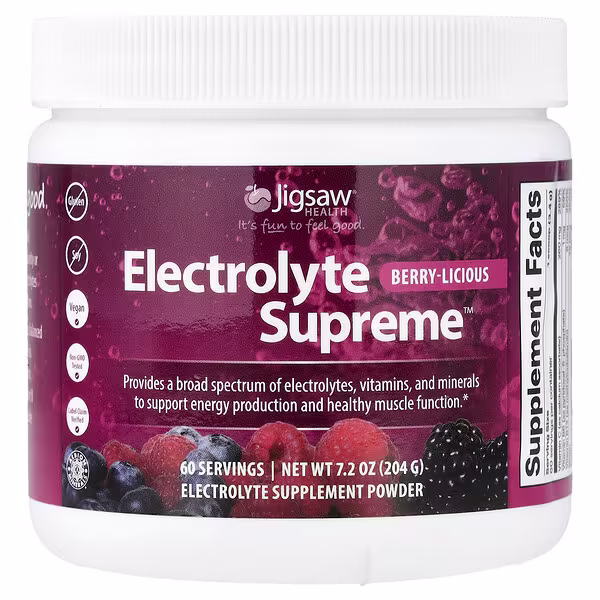 Jigsaw Health, Electrolyte Supreme™, Berry-Licious, 7.2 oz (204 g)
