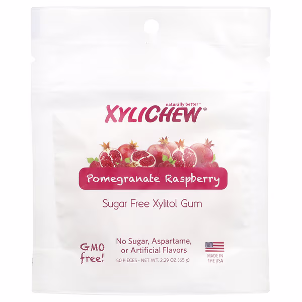 XyliDENT, Xylichew®, Pomegranate Raspberry, 50 Pieces, 2.29 oz (65 g)