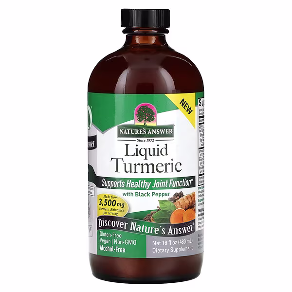 Nature's Answer, Liquid Turmeric With Black Pepper, 16 fl oz (480 ml)