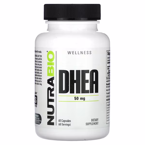 NutraBio, DHEA, 50 mg, 60 Capsules
