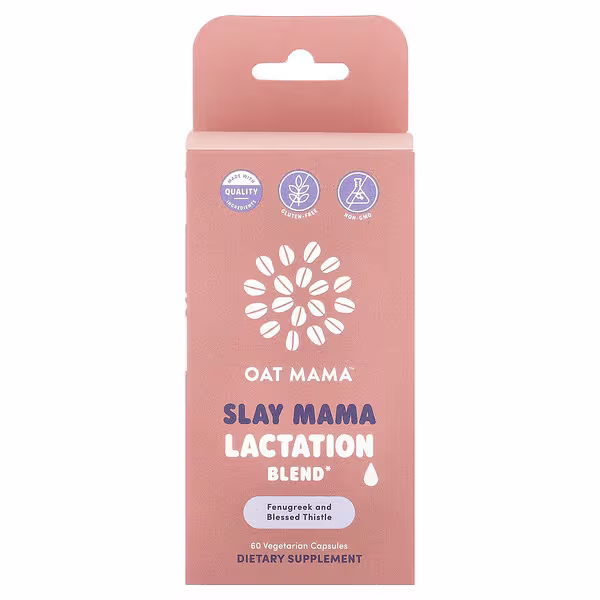 Oat Mama, Slay Mama, Lactation Blend, 60 Vegetarian Capsules