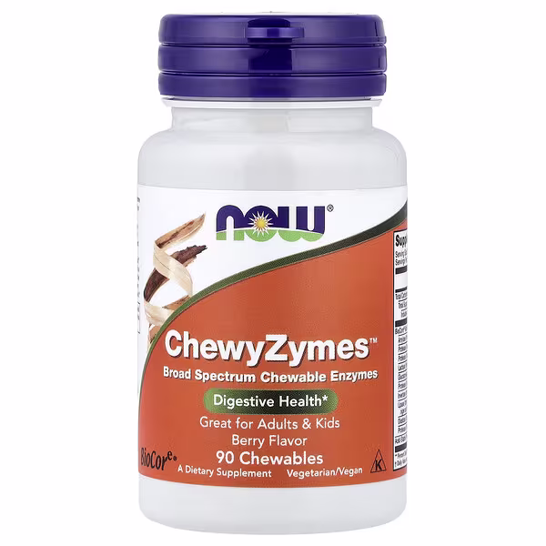 NOW Foods, ChewyZymes™, Berry , 90 Chewables