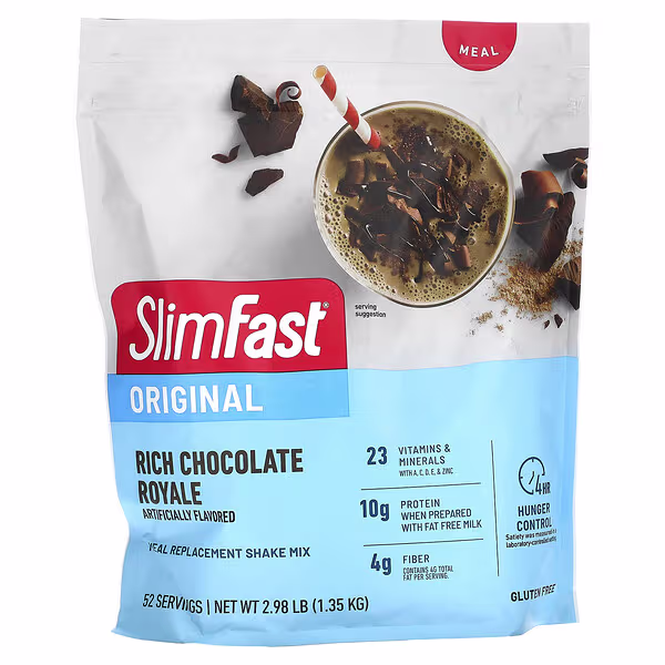 SlimFast, Original, Meal Replacement Shake Mix, Rich Chocolate Royale, 2.98 lb (1.35 kg)