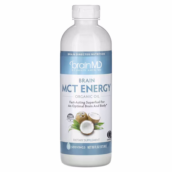 BrainMD, Brain MCT Energy Organic Oil, 16 fl oz (473 ml)