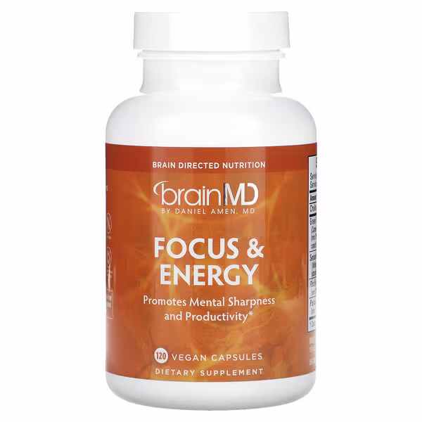 BrainMD, Focus & Energy, 120 Vegan Capsules