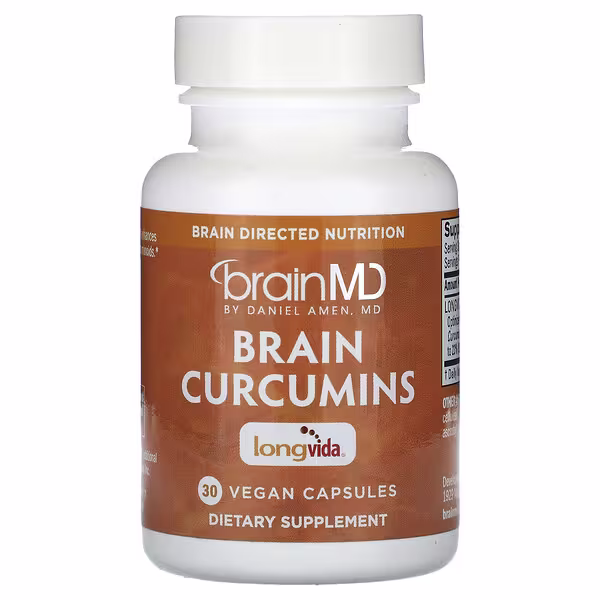 BrainMD, Brain Curcumins, 30 Vegan Capsules (400 mg per Capsule)