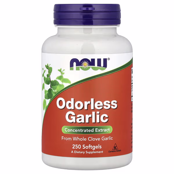 NOW Foods, Odorless Garlic, 250 Softgels (25 mg per Softgel)