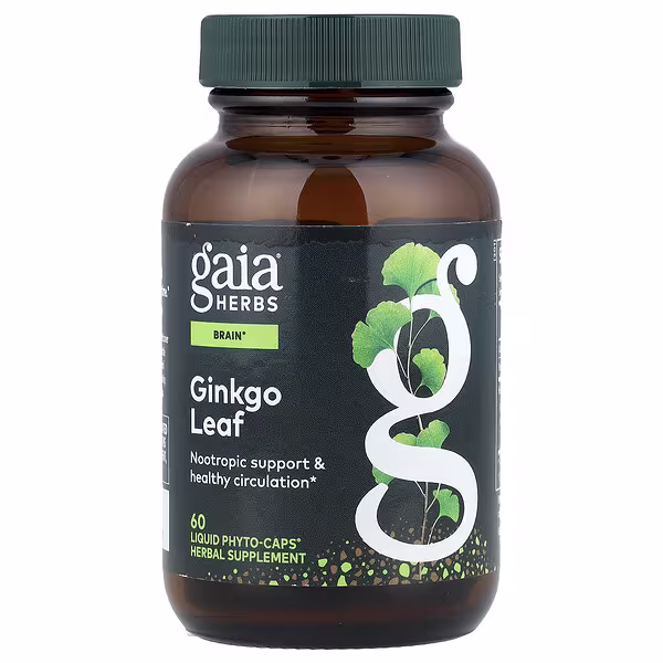 Gaia Herbs, Ginkgo Leaf, 60 Liquid Phyto-Caps®
