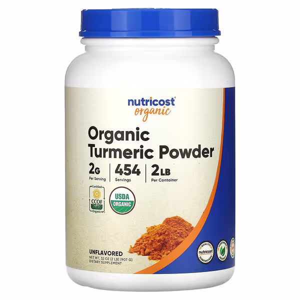Nutricost, Organic Turmeric Powder, Unflavored, 32 oz (907 g)