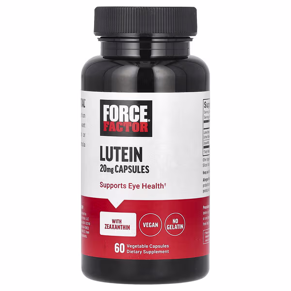 Force Factor, Lutein, 20 mg, 60 Vegetable Capsules