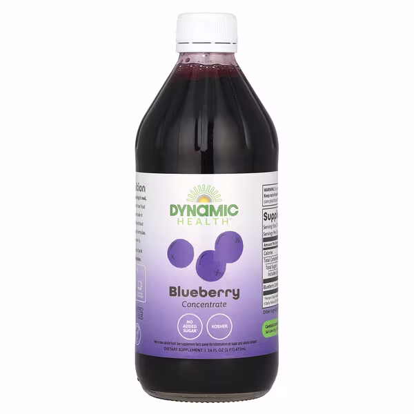 Dynamic Health, Blueberry Concentrate, Glass, 16 fl oz (473 ml)