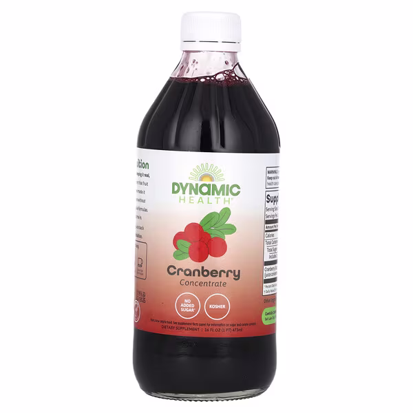 Dynamic Health, Cranberry Concentrate, Glass, 16 fl oz (473 ml)