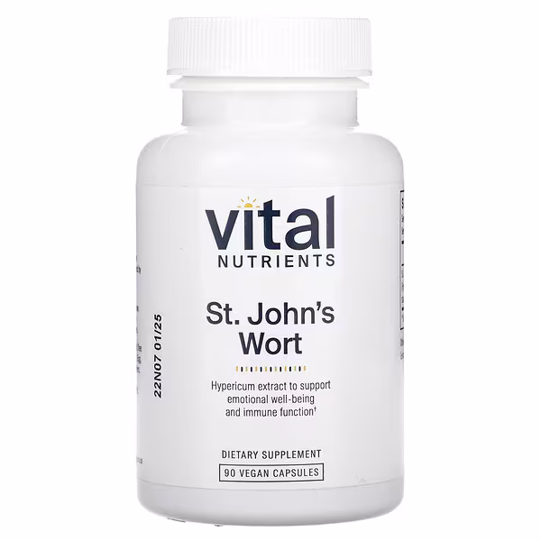 Vital Nutrients, St. John's Wort, 90 Vegan Capsules (300 mg per Capsule)