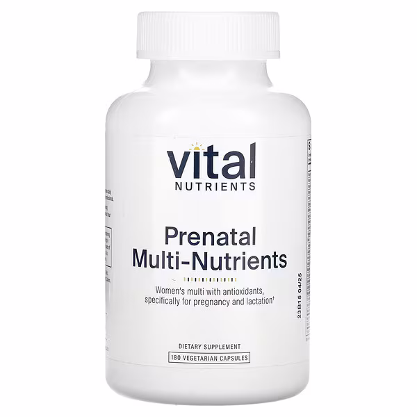 Vital Nutrients, Prenatal Multi-Nutrients, 180 Vegetarian Capsules