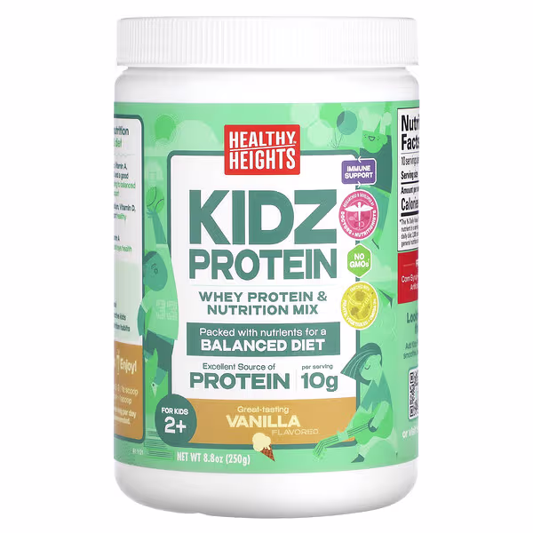 Healthy Heights, Kidz Protein, For Kids 2+, Vanilla, 8.8 oz (250 g)