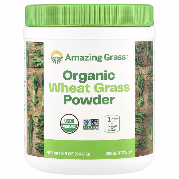 Amazing Grass, Organic Wheat Grass Powder, 8.5 oz (240 g)