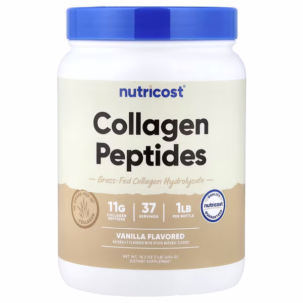 Nutricost, Collagen Peptides, Vanilla, 1 lb (454 g)