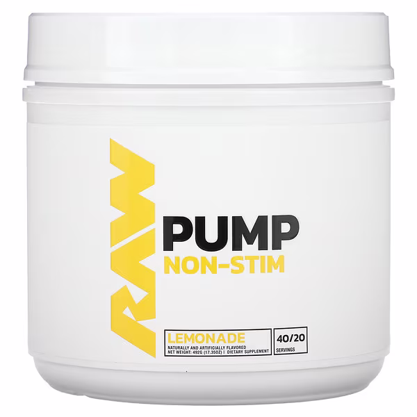 Raw Nutrition, Pump, Non-Stim, Lemonade, 17.35 oz (492 g)