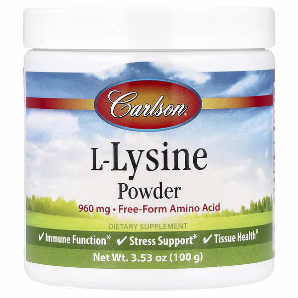 Carlson, L-Lysine Powder, 3.53 oz (100 g)