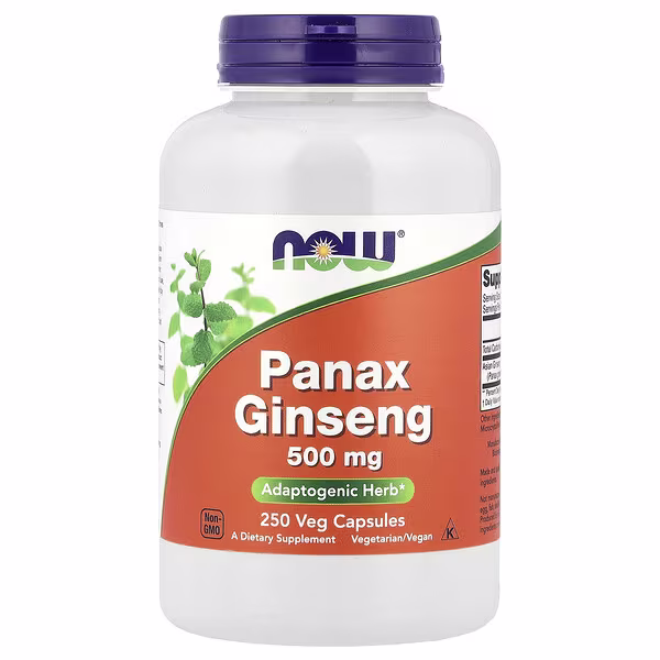 NOW Foods, Panax Ginseng, 500 mg, 250 Veg Capsules