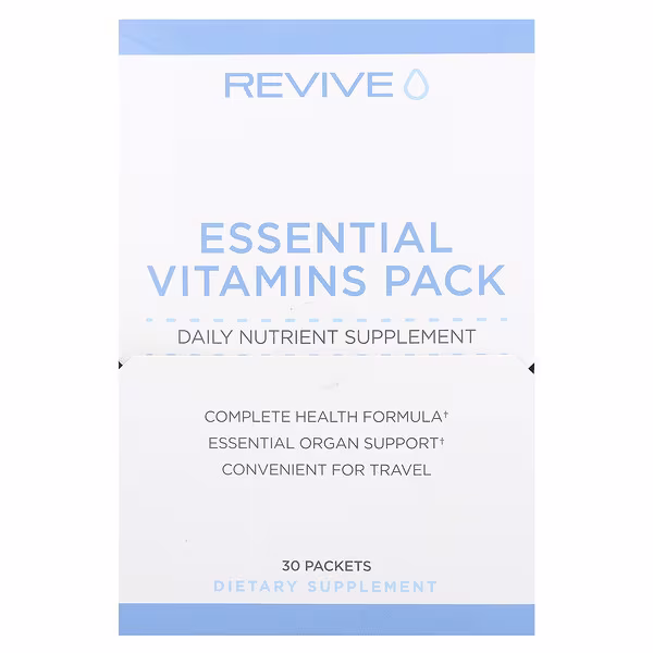 Revive, Essential Vitamins Pack, 30 Packets