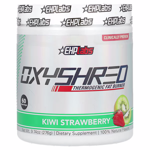 EHPlabs, OxyShred, Thermogenic Fat Burner, Kiwi Strawberry, 9.74 oz (276 g)