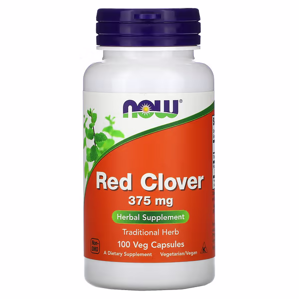 NOW Foods, Red Clover, 375 mg, 100 Veg Capsules