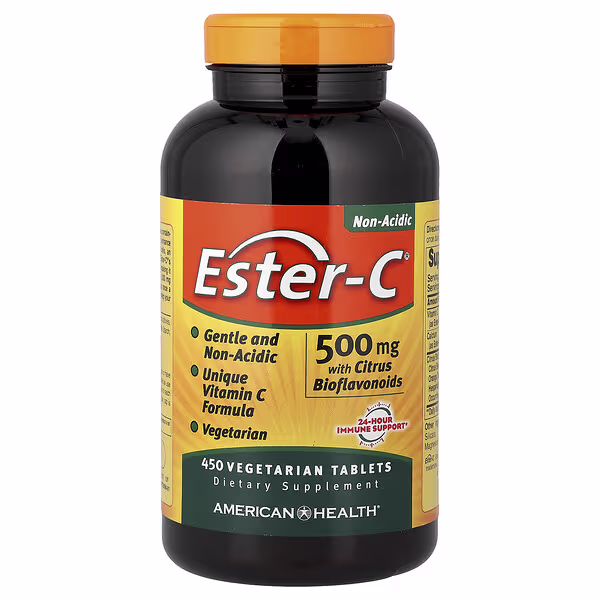 American Health, Ester-C® with Citrus Bioflavonoids, 500 mg, 450 Vegetarian Tablets