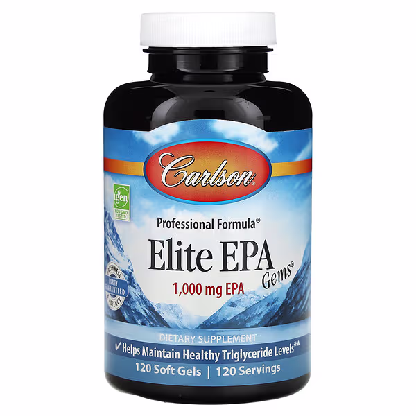 Carlson, Elite EPA Gems, 1,000 mg, 120 Soft Gels