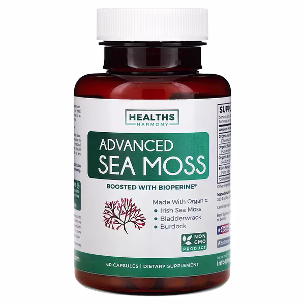 Healths Harmony, Advanced Sea Moss, 60 Capsules