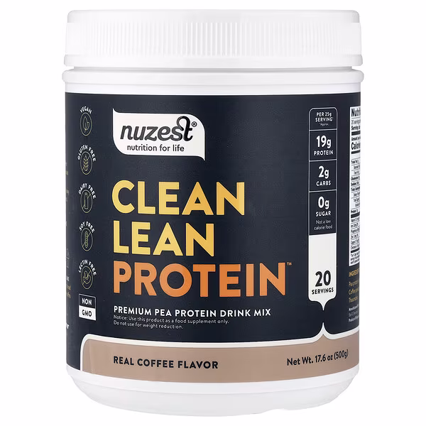 Nuzest, Clean Lean Protein, Real Coffee, 17.6 oz (500 g)