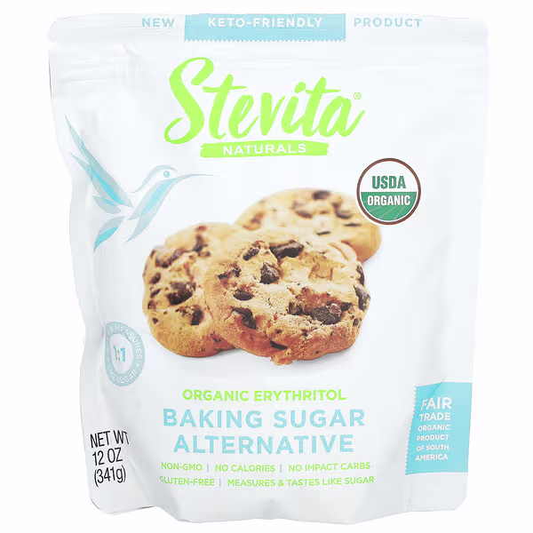 Stevita Naturals, Baking Sugar Alternative, Organic Erythritol, 12 oz (341 g)