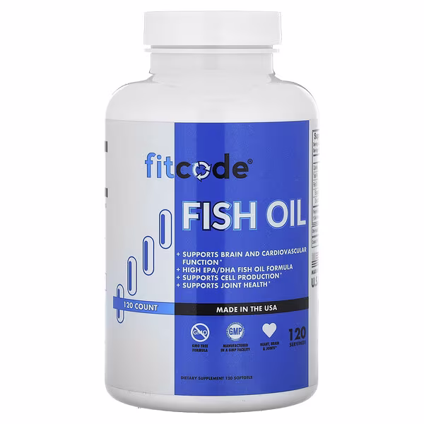 fitcode, Fish Oil, 120 Softgels (1,000 mg per Softgel)