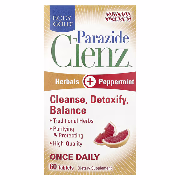 BodyGold, Parazide Clenz, 60 Tablets